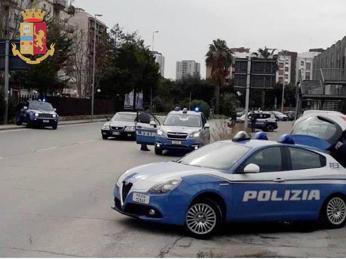 Un posto di blocco della Polizia