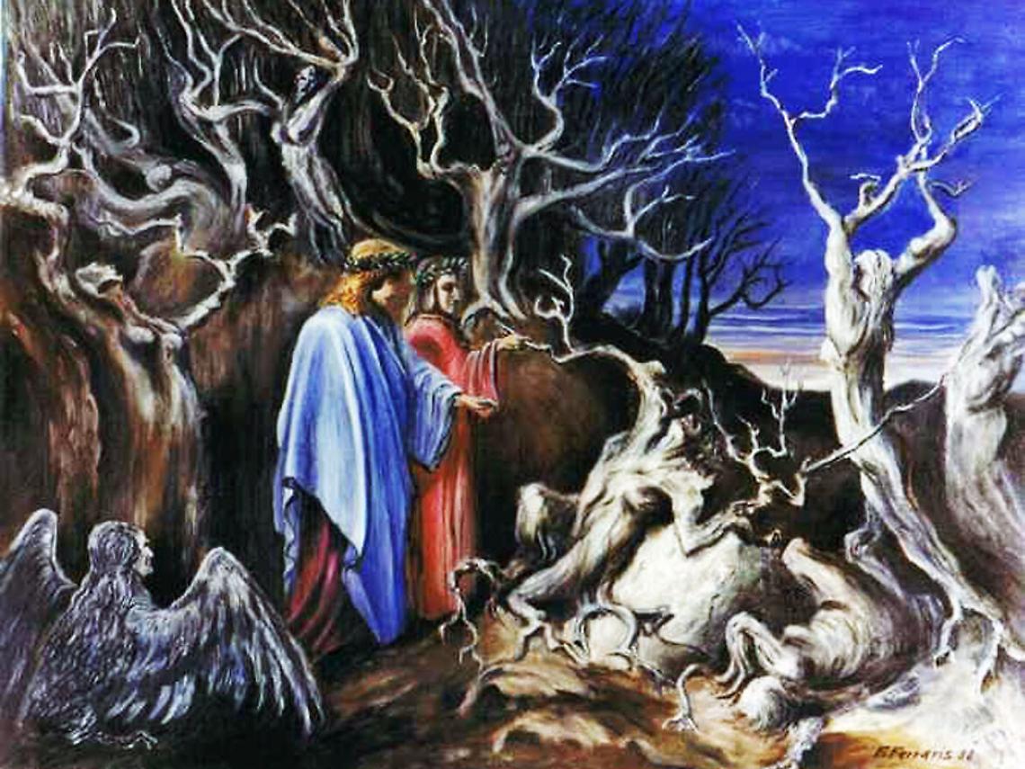 Il Canto XIII dell’Inferno di Dante Alighieri