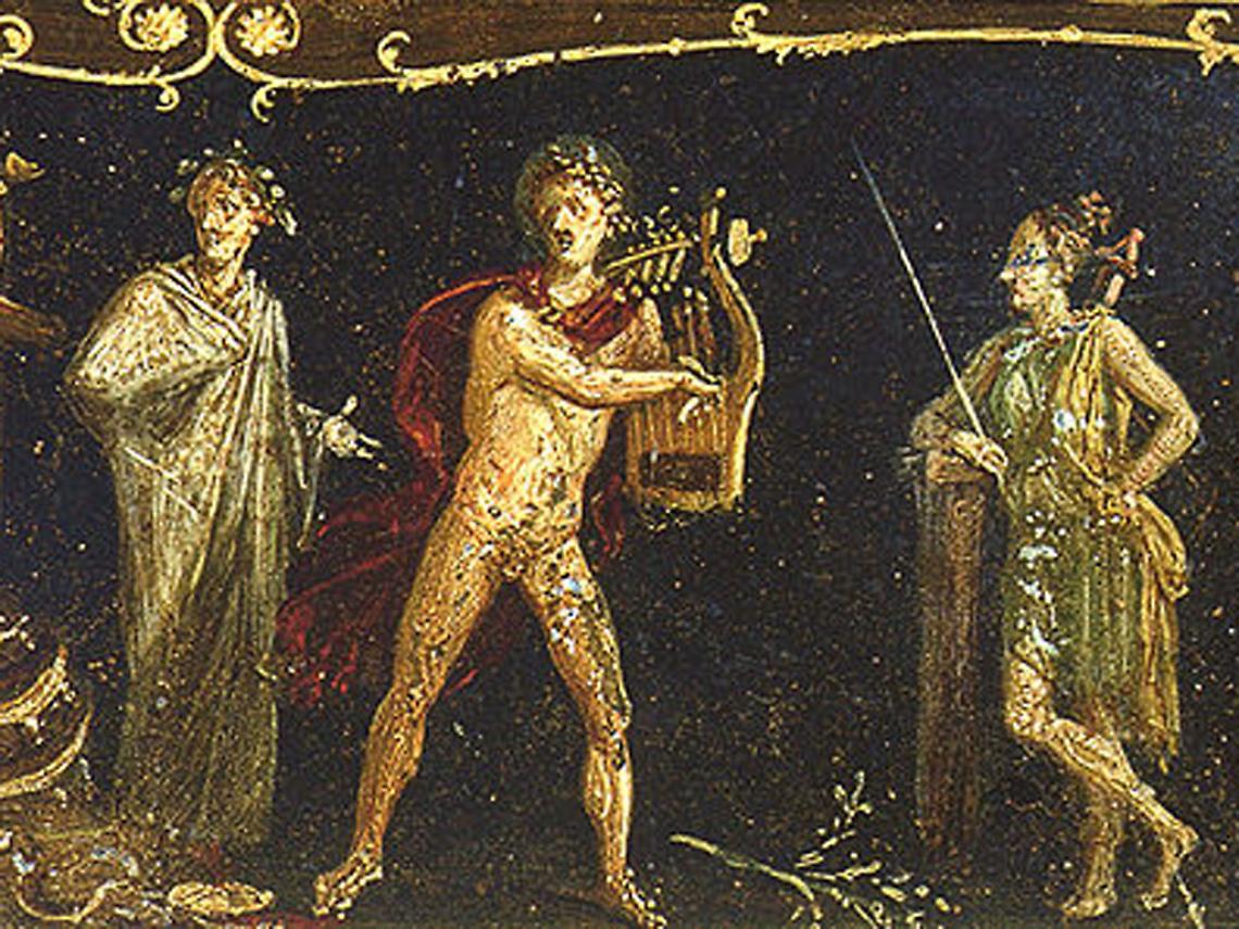 Ifigenia in Tauride. Affresco, ante 79 d.C. dal triclinium della Casa dei Vettii, Pompei