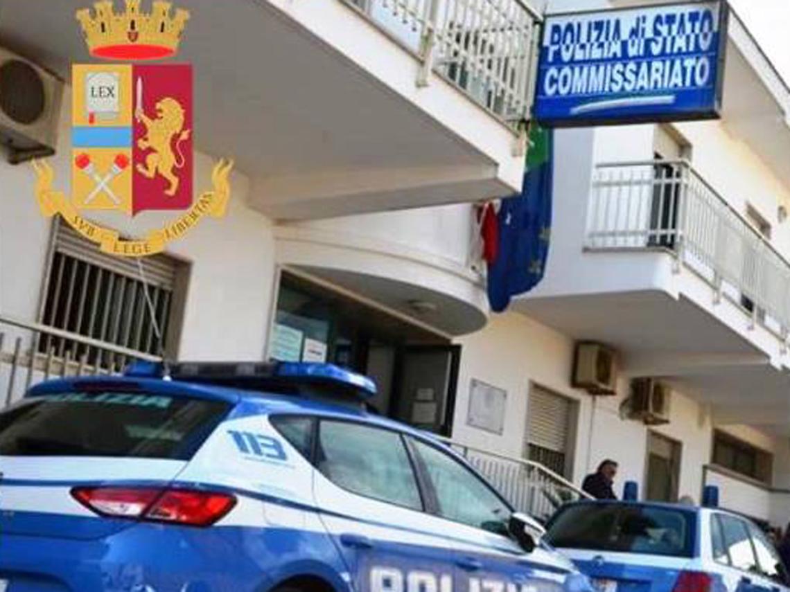 La sede del Commissariato di Manduria della Polizia di Stato