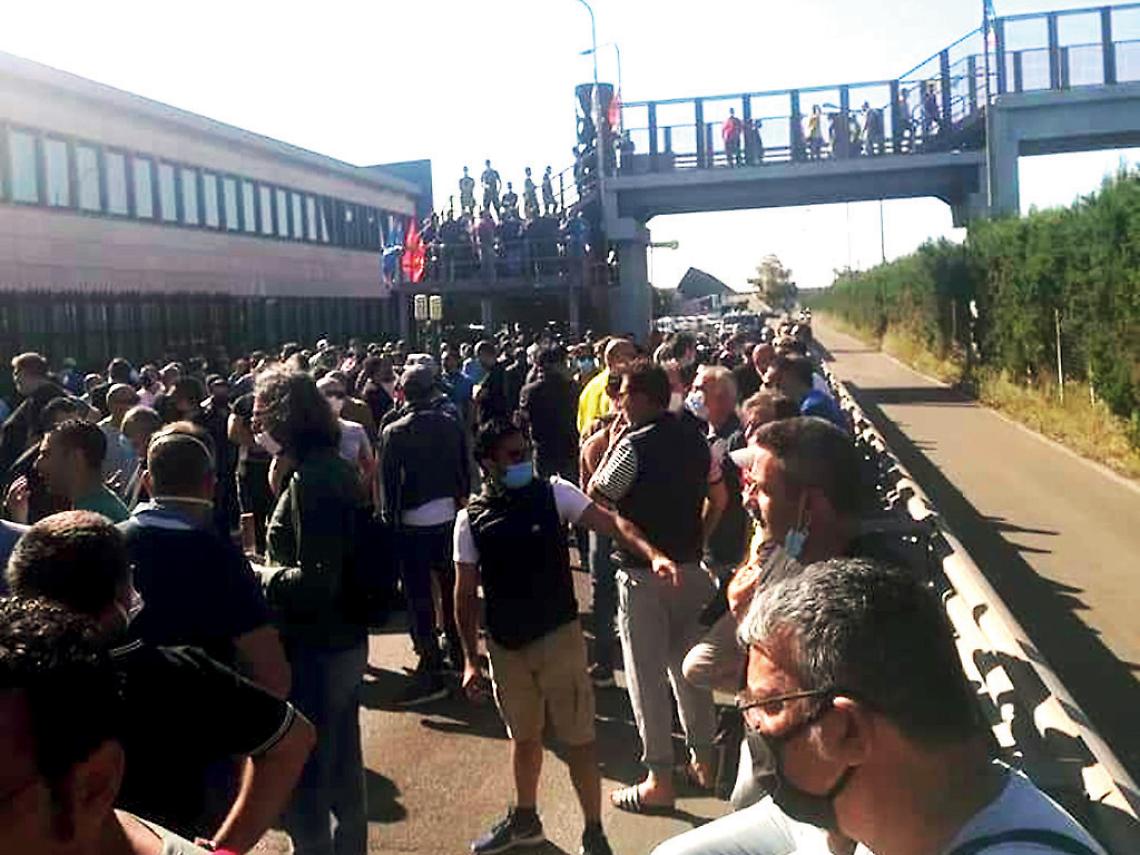 Una manifestazione di protesta dei lavoratori
