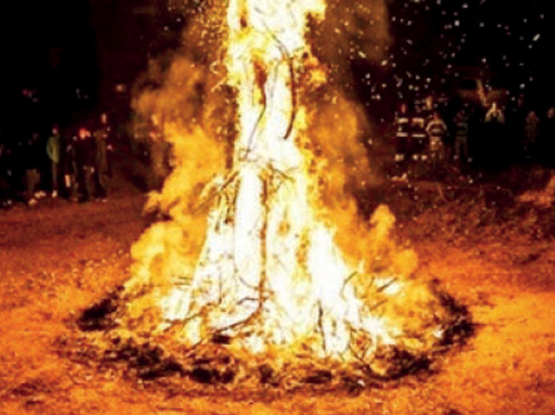 Falò per il culto di San Giuseppe