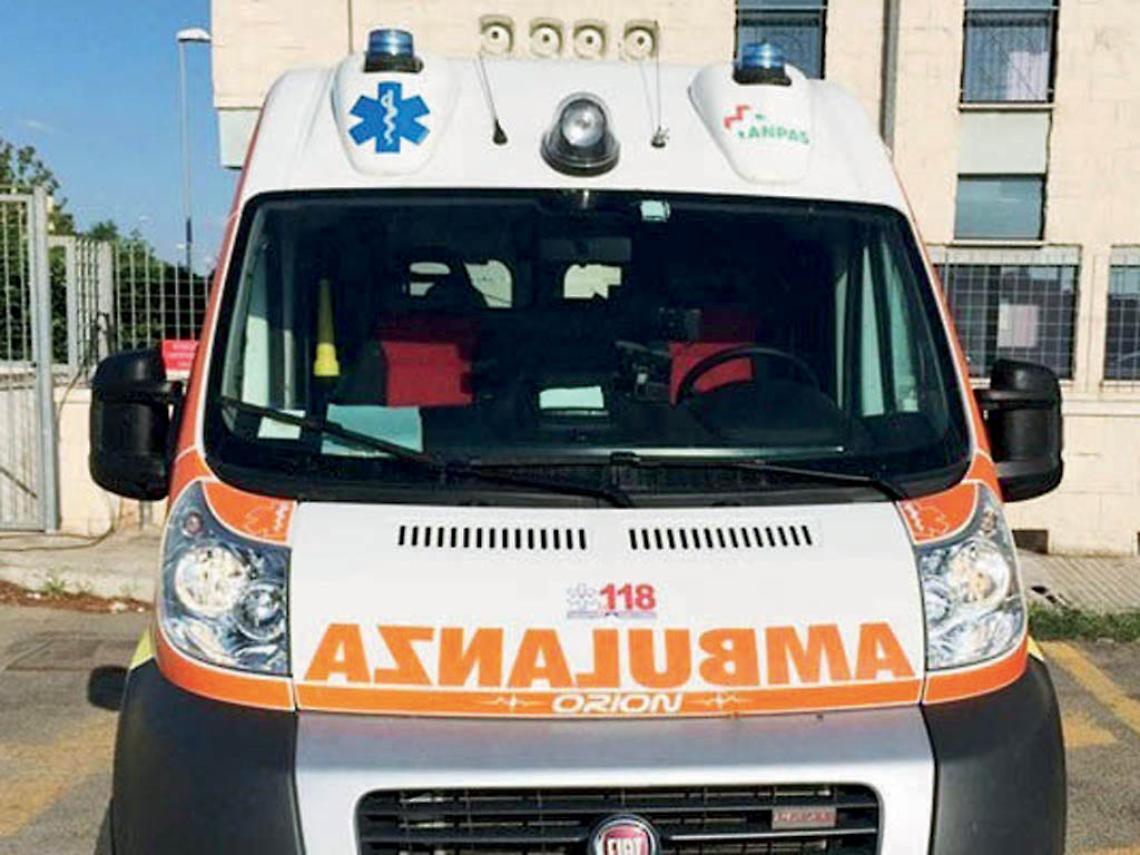 Una ambulanza del 118