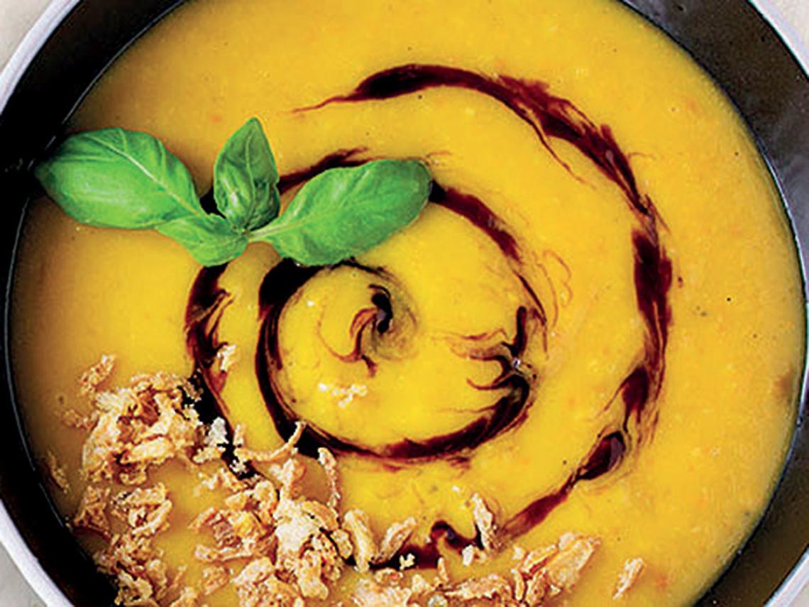 Vellutata di zucca e patate rosse