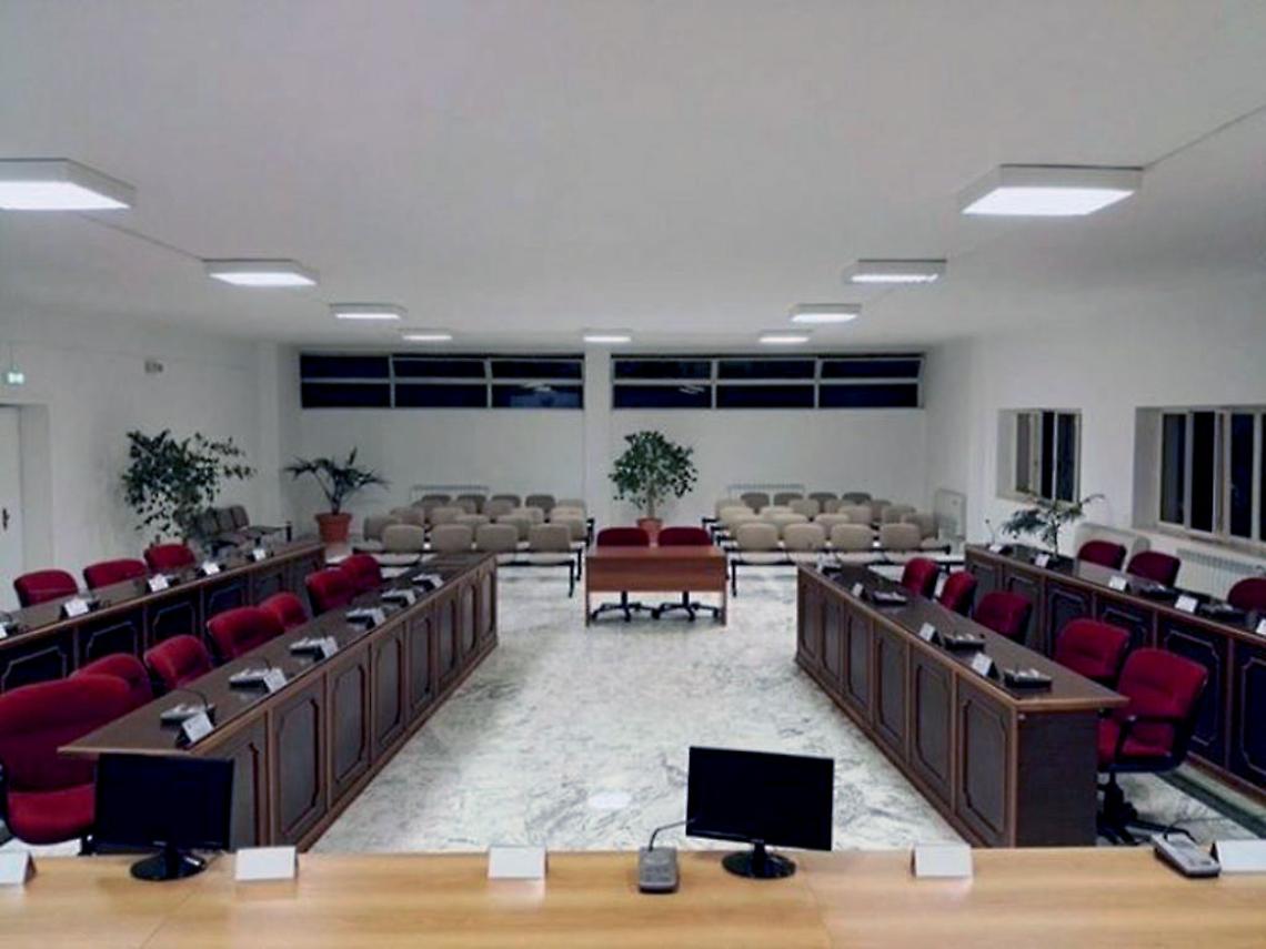 L'Aula del Consiglio comunale di Grottaglie