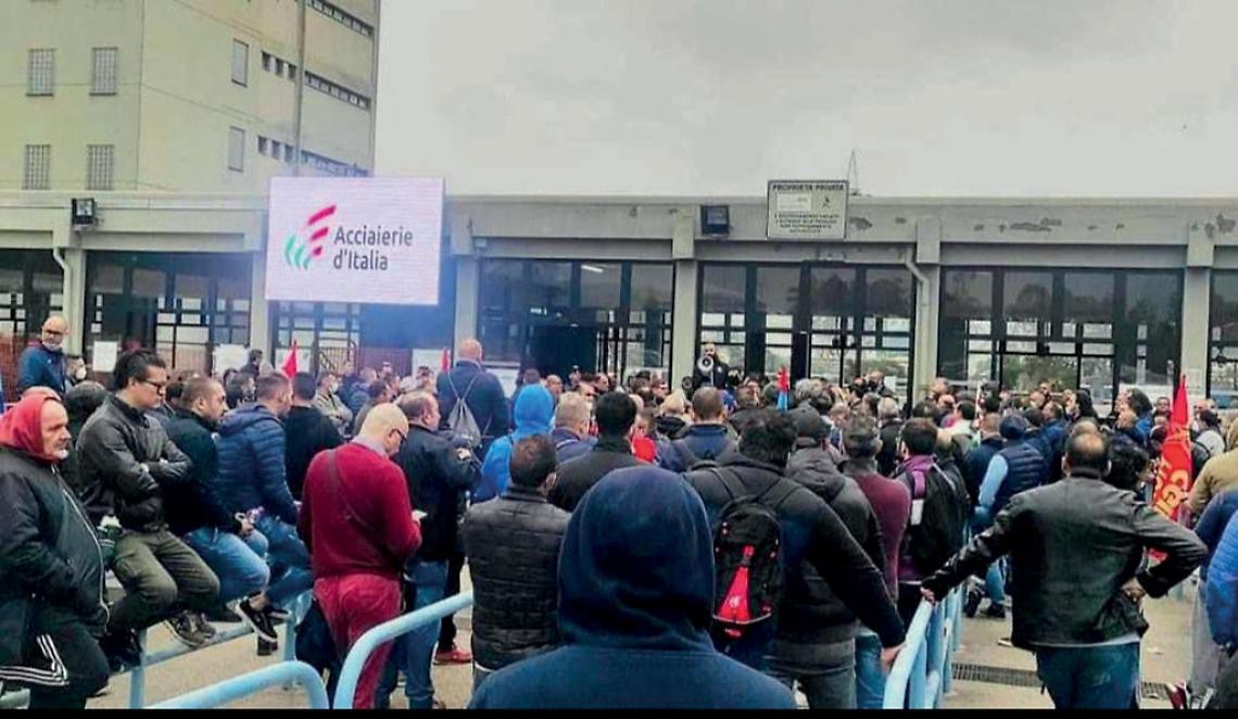 Lo sciopero ad Acciaierie d'Italia