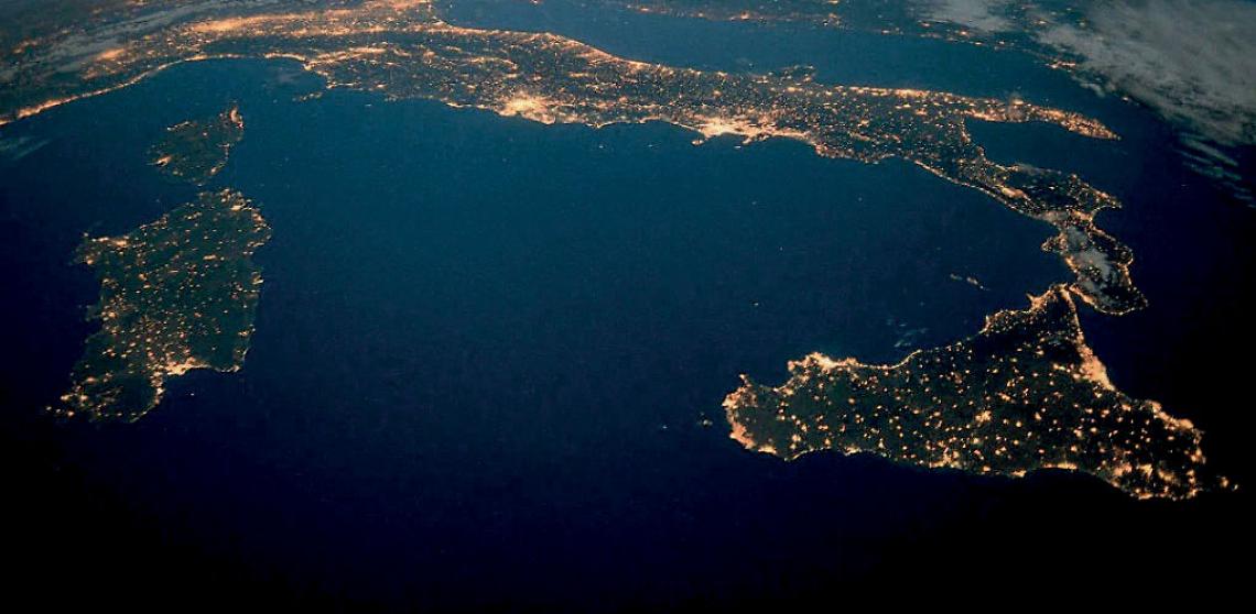 L'Italia vista da un satellite