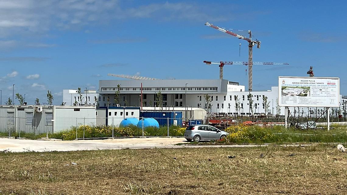 Il cantiere dell'ospedale San Cataldo