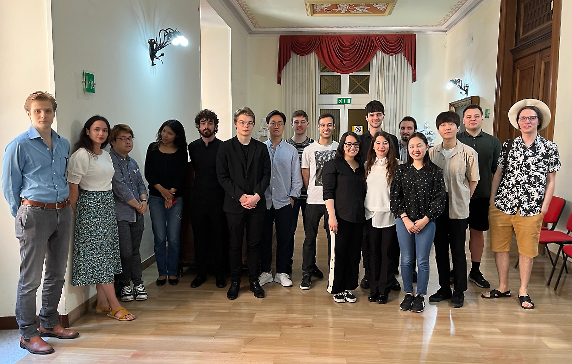 I musicisti in gara al concorso "Piano international competition Arcangelo Speranza"