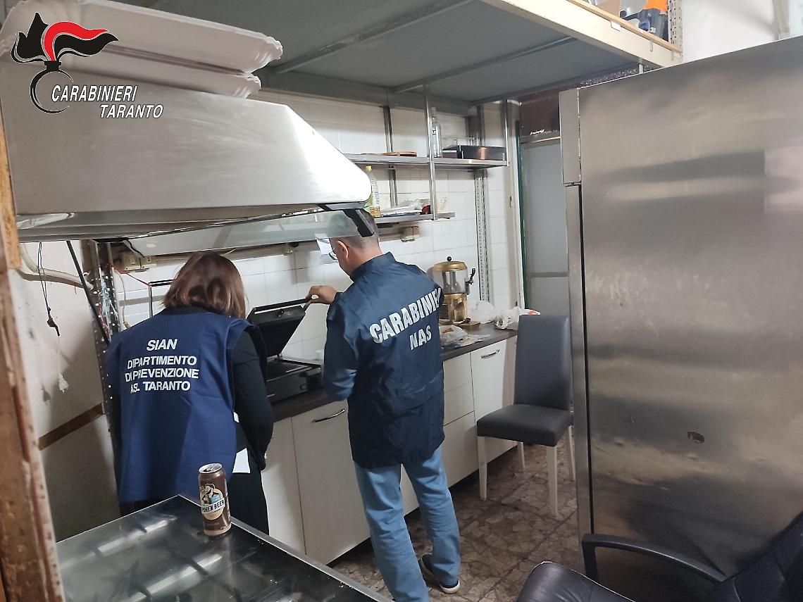 Carenze igieniche, sospeso un bar a Taranto