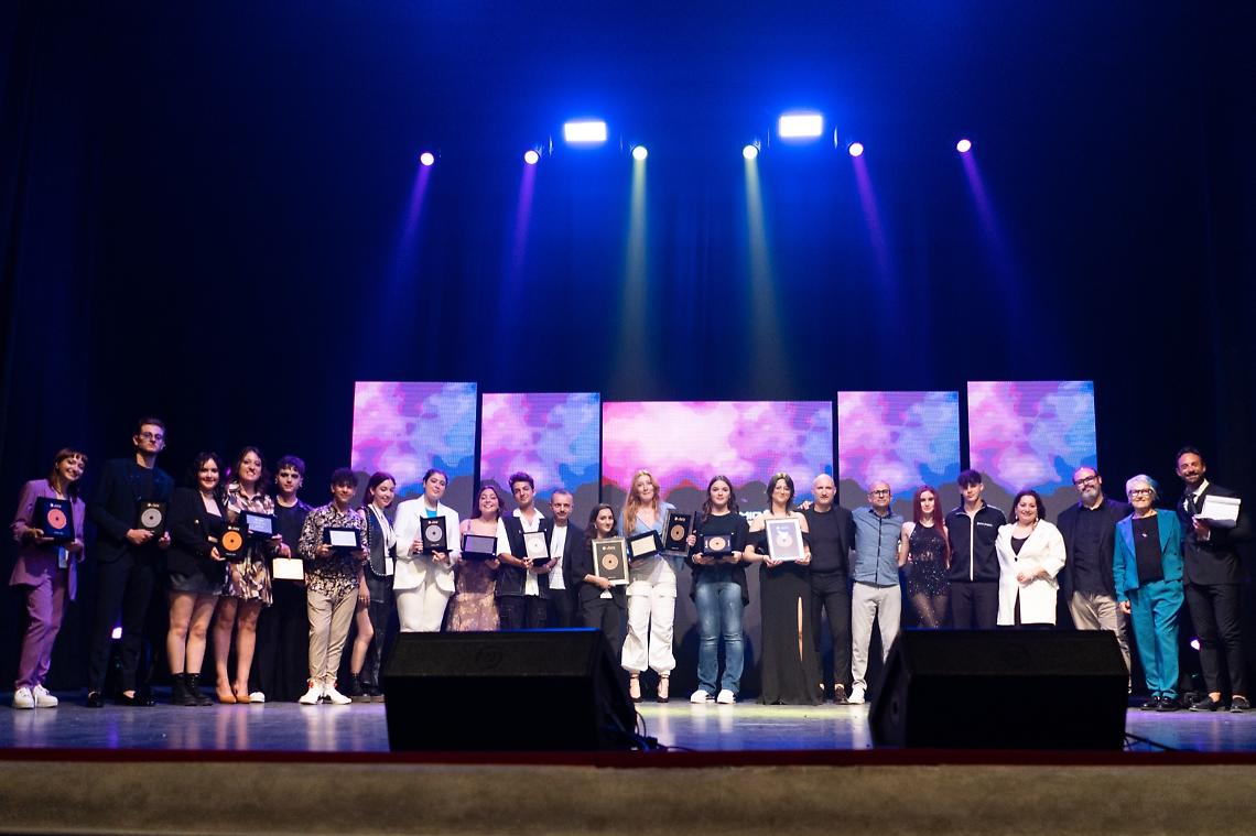 I vincitori sul palco dell'Orfeo