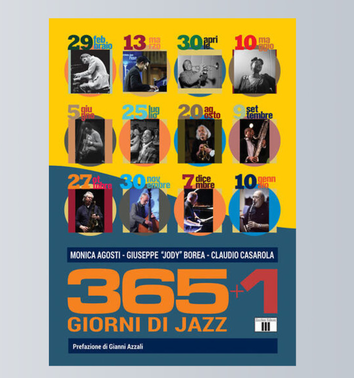 La copertina del libro "365+1 giorni di jazz"