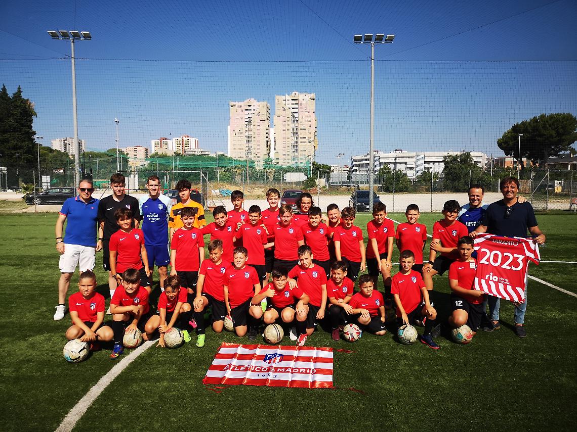 A Taranto il camp dell'Atletico Madrid