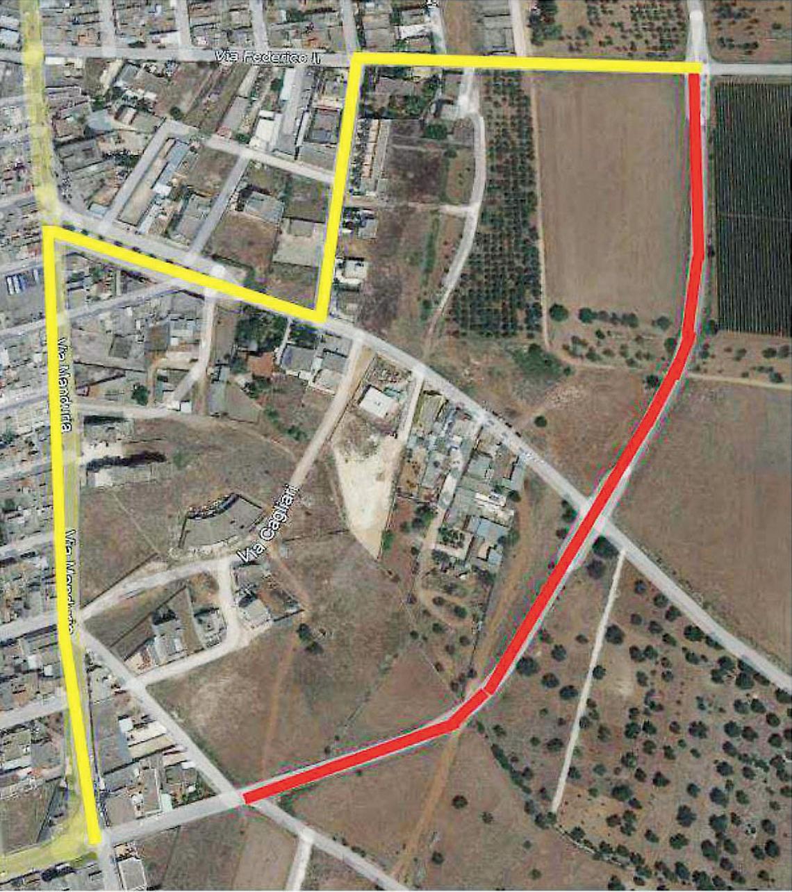 Strade interessate ai lavori della S.P. 79