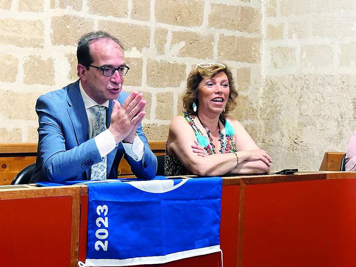 Il sindaco Damiano e l'assessore Lotta