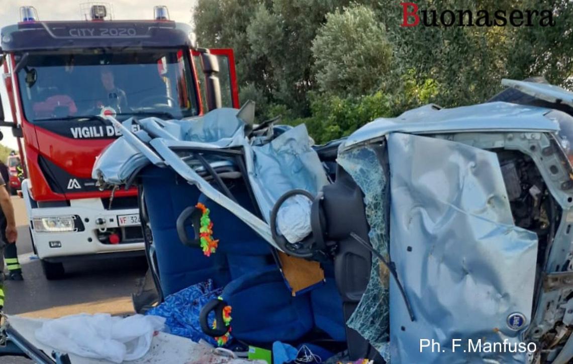 Incidente sulla Statale 172 - foto Francesco Manfuso