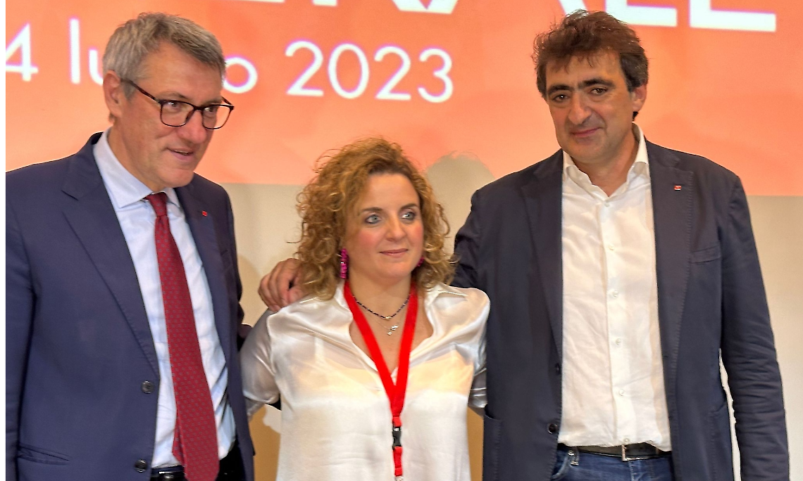 Maurizio Landini, Gigia Bucci e Pino Gesmundo