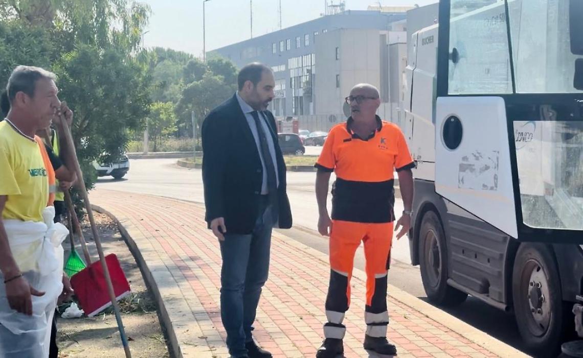 Il sindaco Melucci ha incontrato gli operatori al lavoro