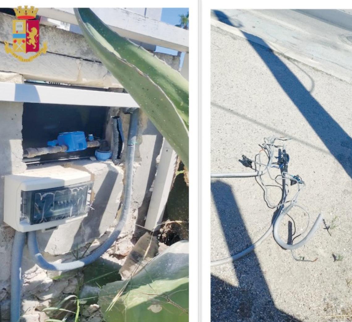 I bypass abusvi scoperti da Polizia ed Enel