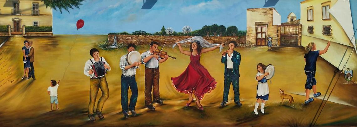 Il murales realizzato dell’artista Rita Protopapa 