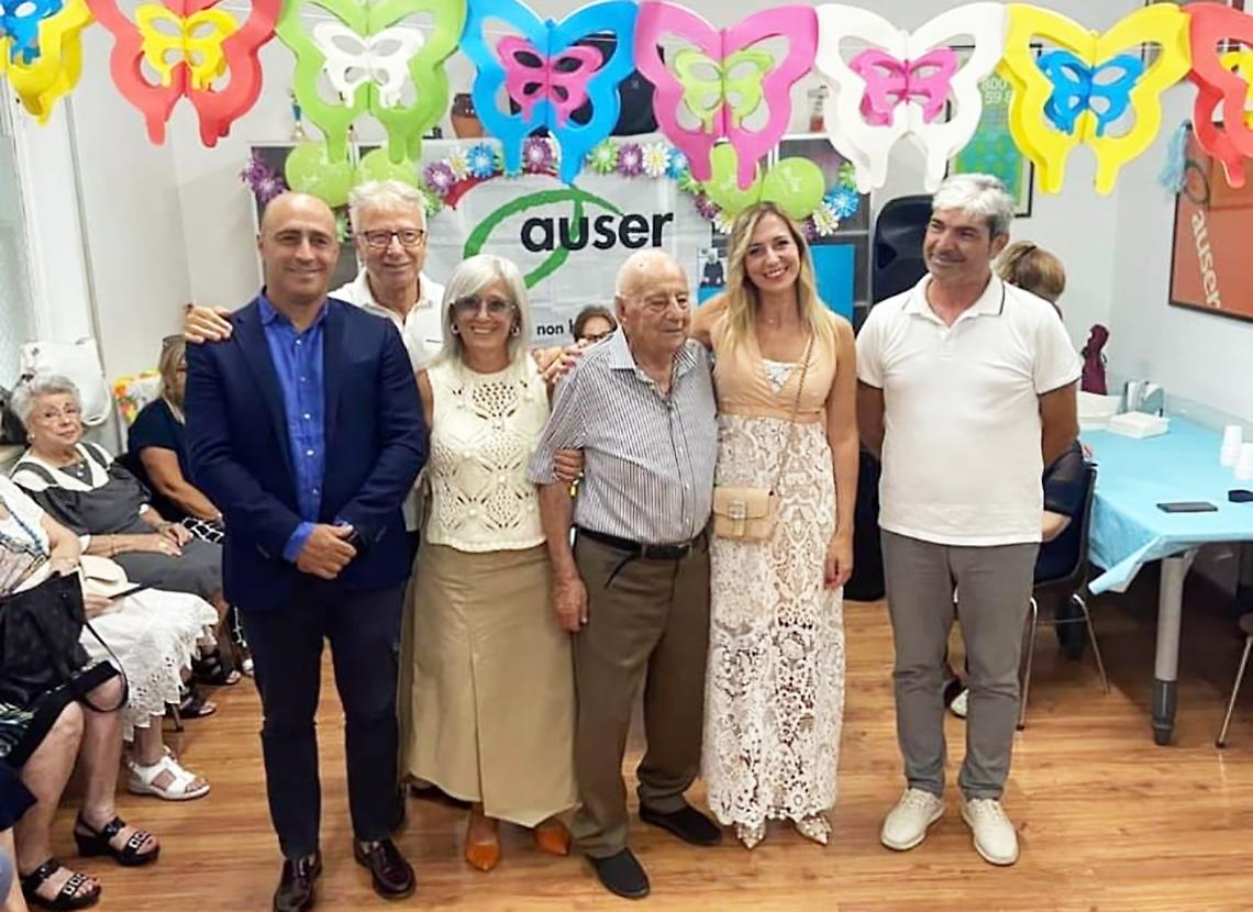 Festa per i 105 anni di Antonio Sacco