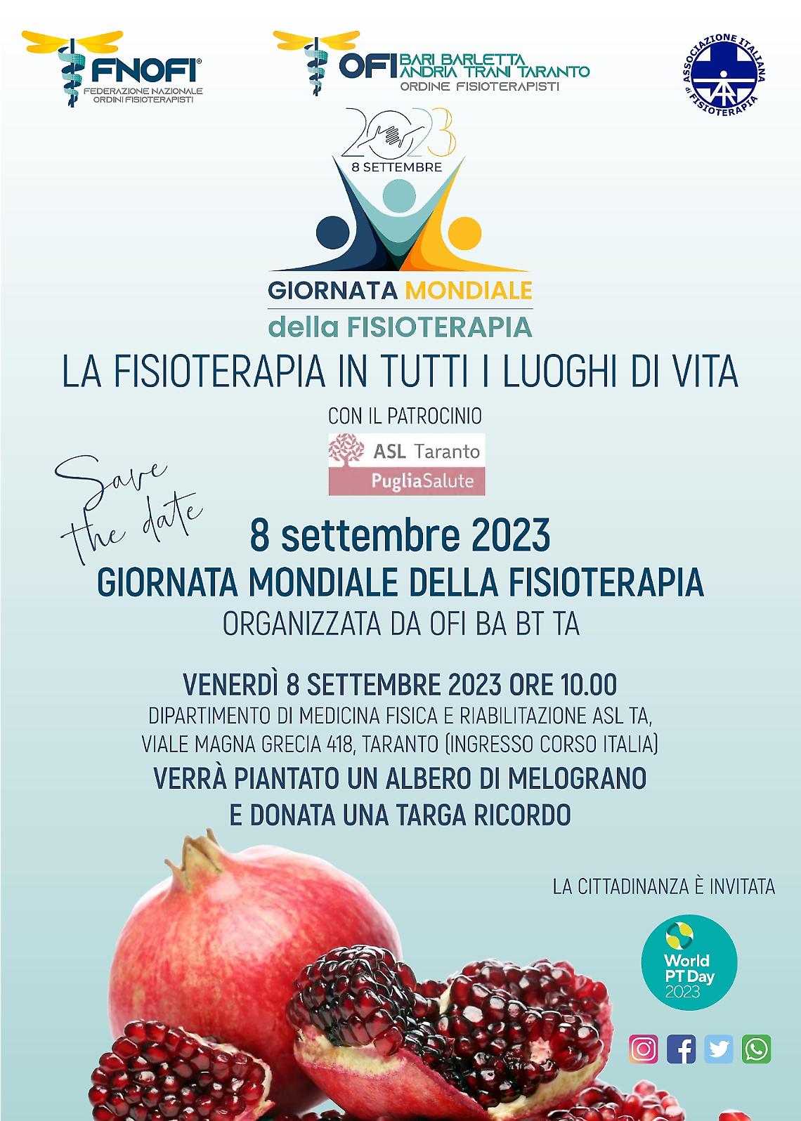 Giornata Mondiale della Fisioterapia 2023 