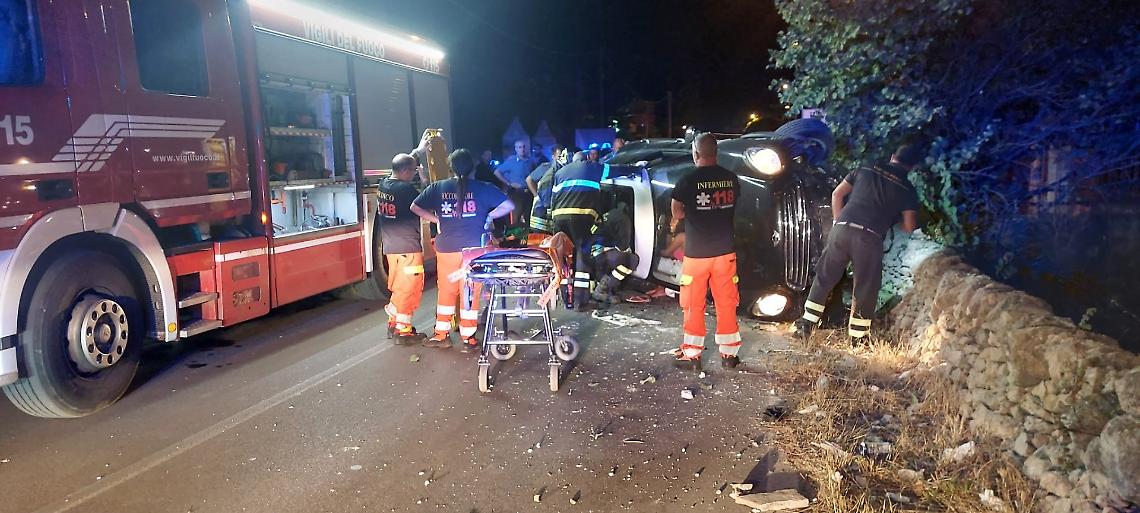 Incidente stradale sulla Talsano-Leporano - foto di Francesco Manfuso