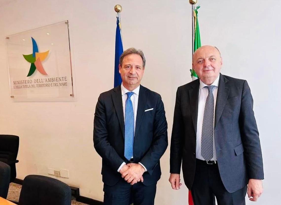Paolo Pagliaro e Gilberto Pichetto Fratin