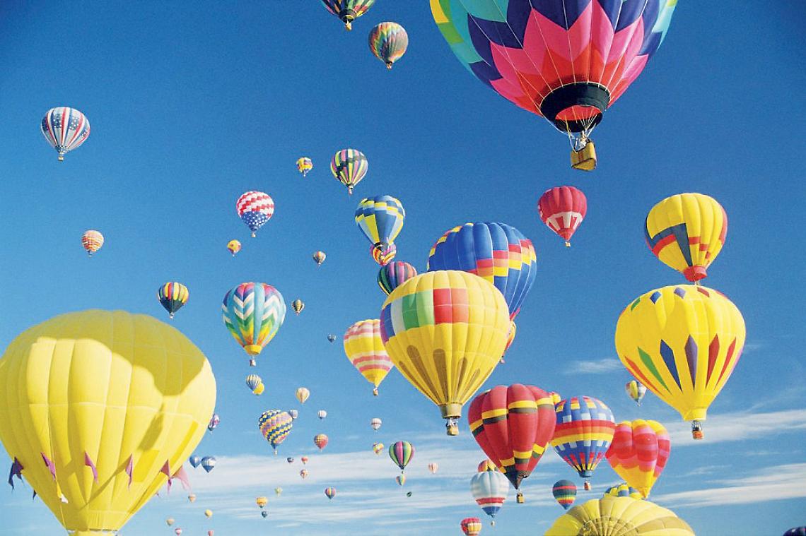 Mongolfiere in volo