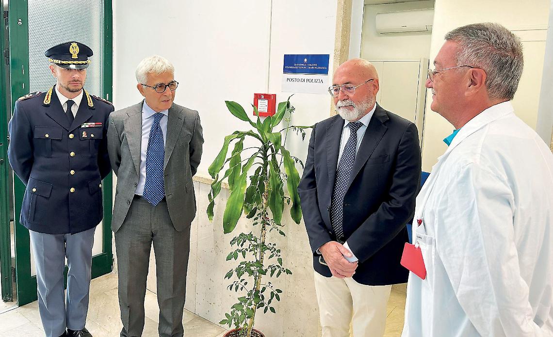 Inaugurato il posto fisso di Polizia all'ospedale Valle d’Itria 