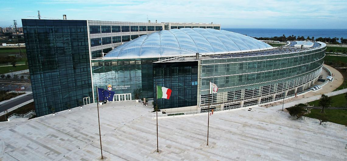 La sede del Consiglio regionale della Puglia