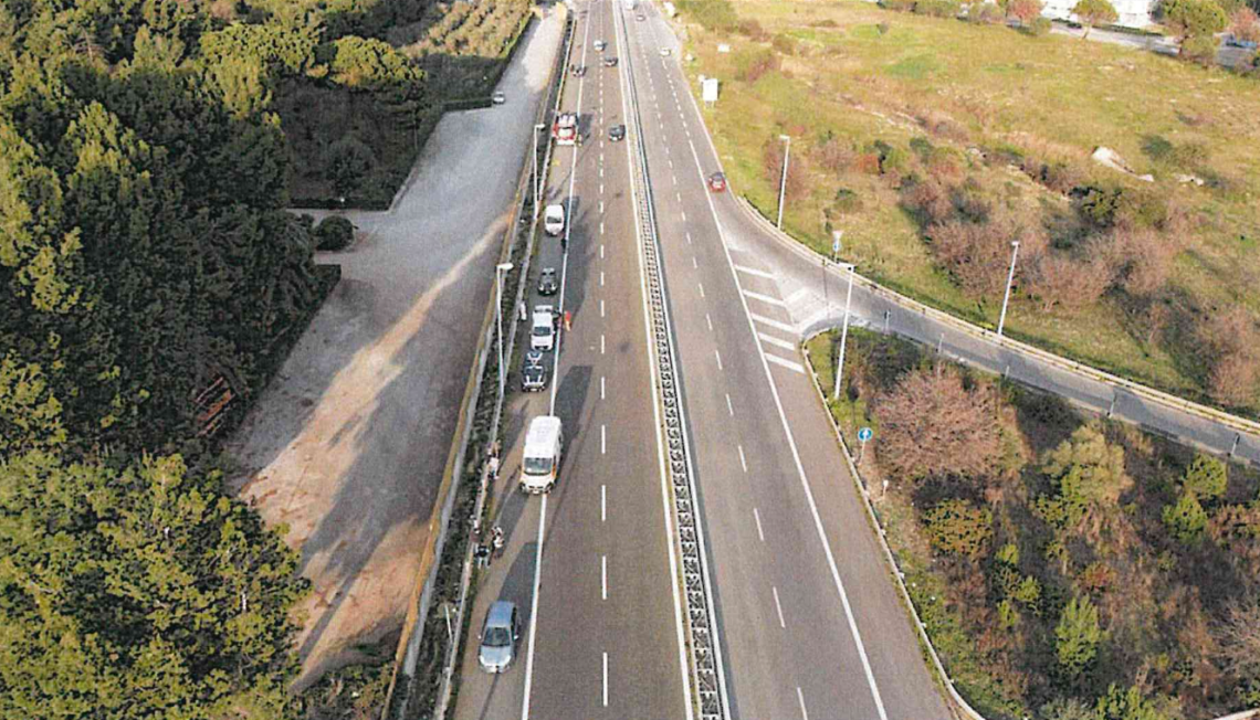 Il luogo dell'incidente dove ha perso la vita Angelo La Ragione