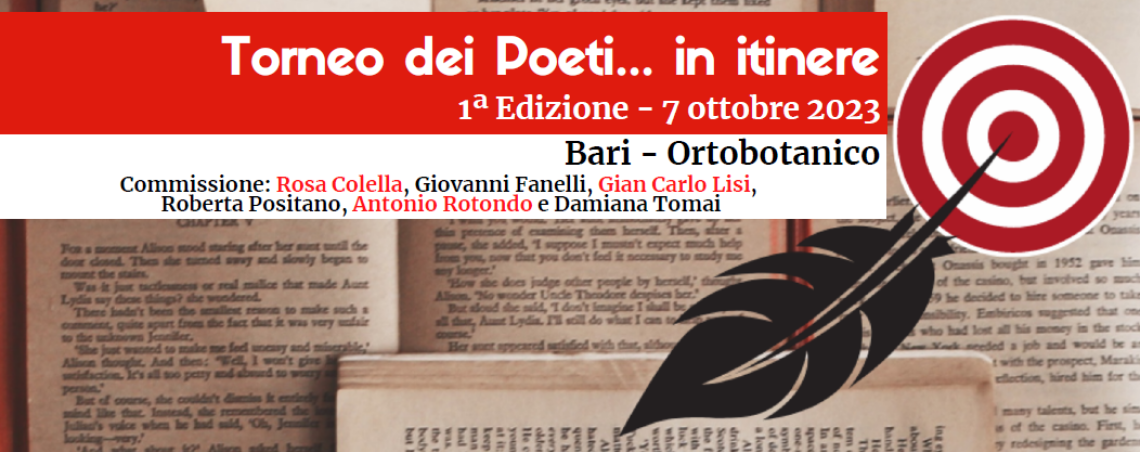 A Bari la prima edizione del "Torneo dei Poeti... in itinere"