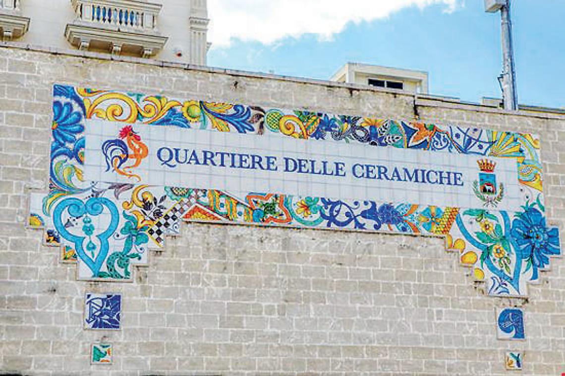 Il quartiere delle ceramiche a Grottaglie