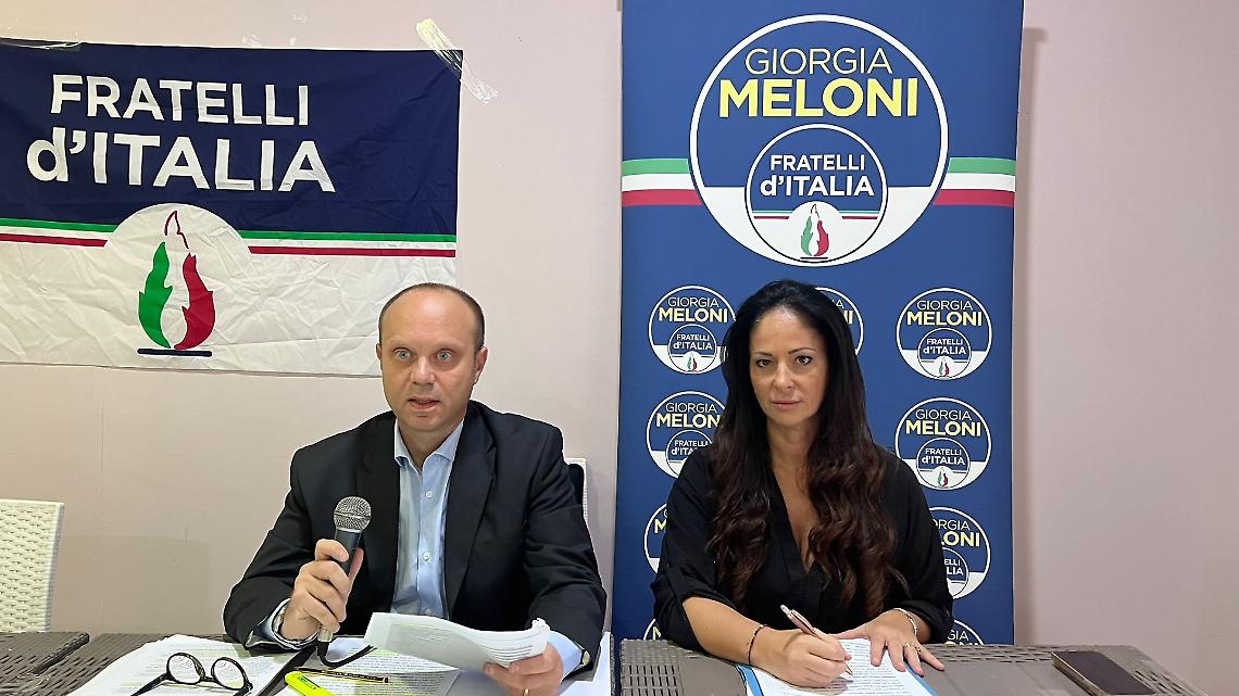 Giampaolo Vietri e Tiziana Toscano, consiglieri comunali di Fratelli d’Italia - foto di Francesco Manfuso