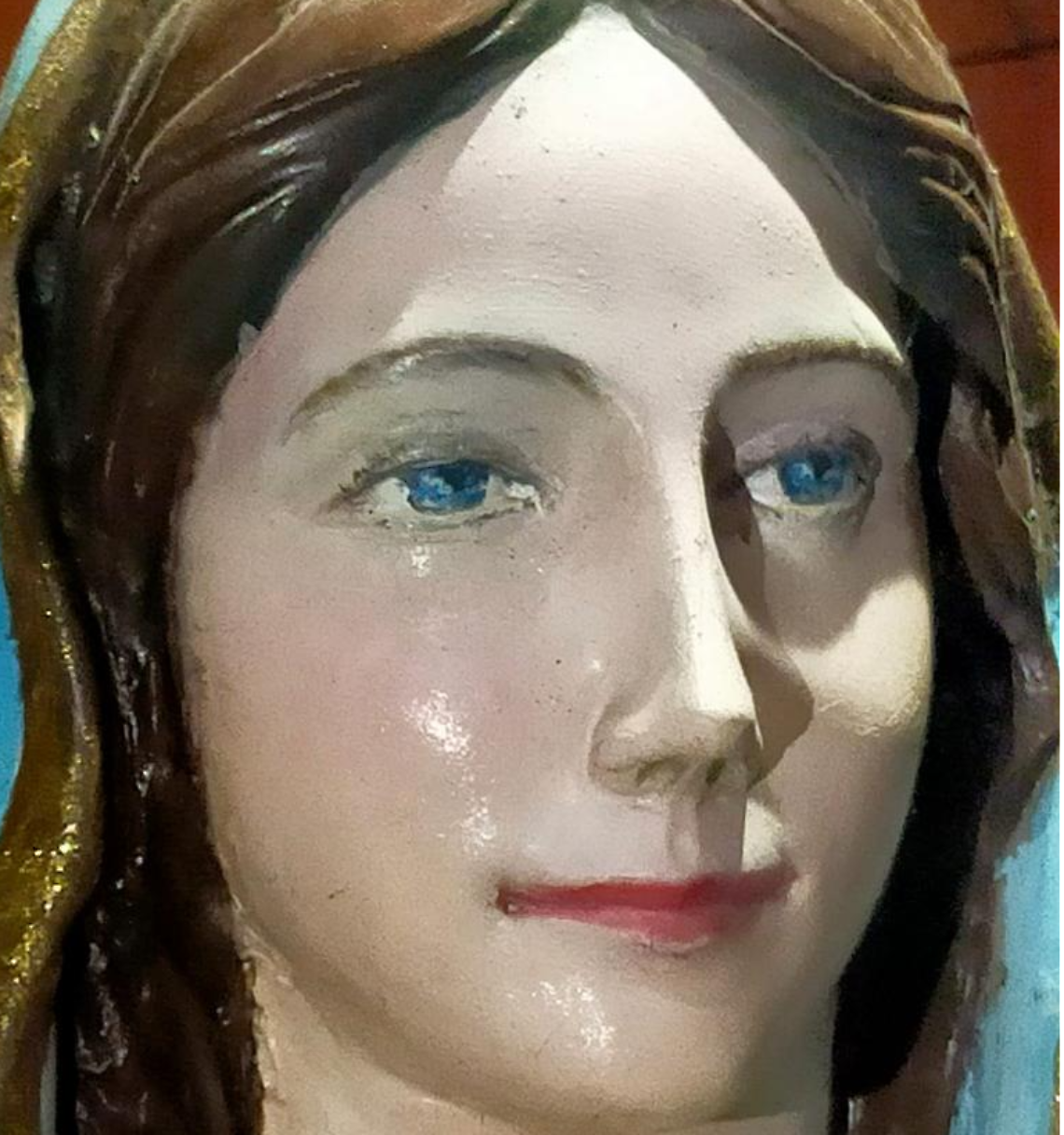 Il volto della Madonna che piange a Massafra