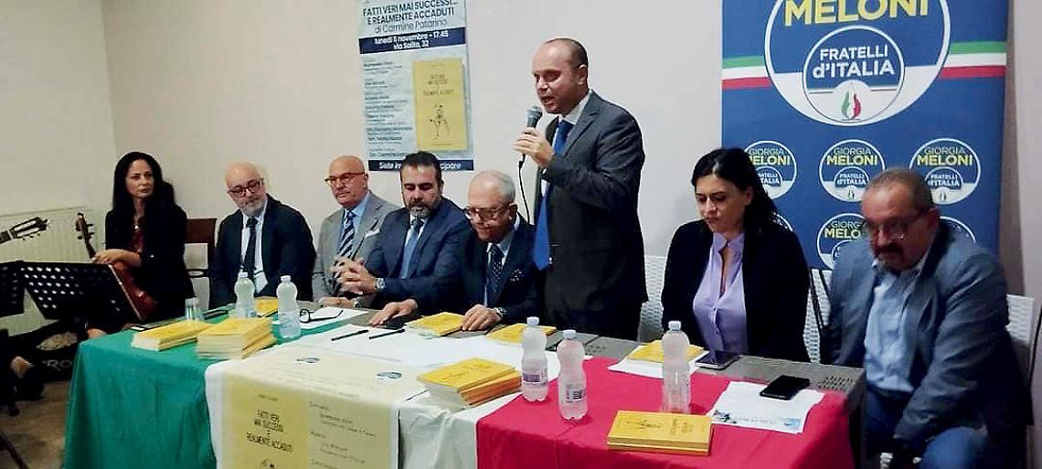 Un momento dell’iniziativa dei circoli di Fratelli d’Italia