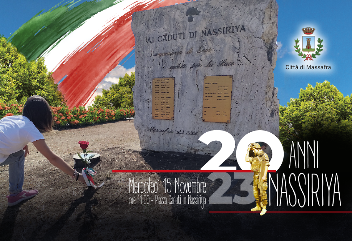 La cerimonia per ricordare i caduti a Nassiriya