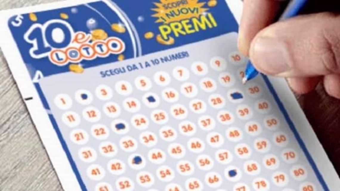 Una schedina del 10eLotto