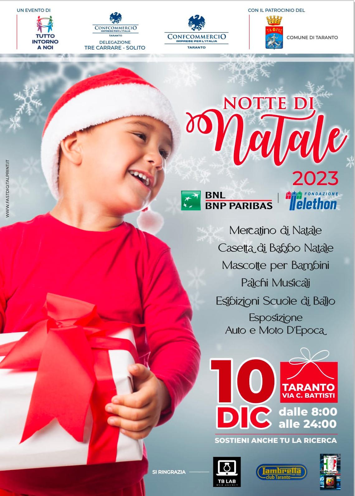 Telethon a Taranto in via Cesare Battisti