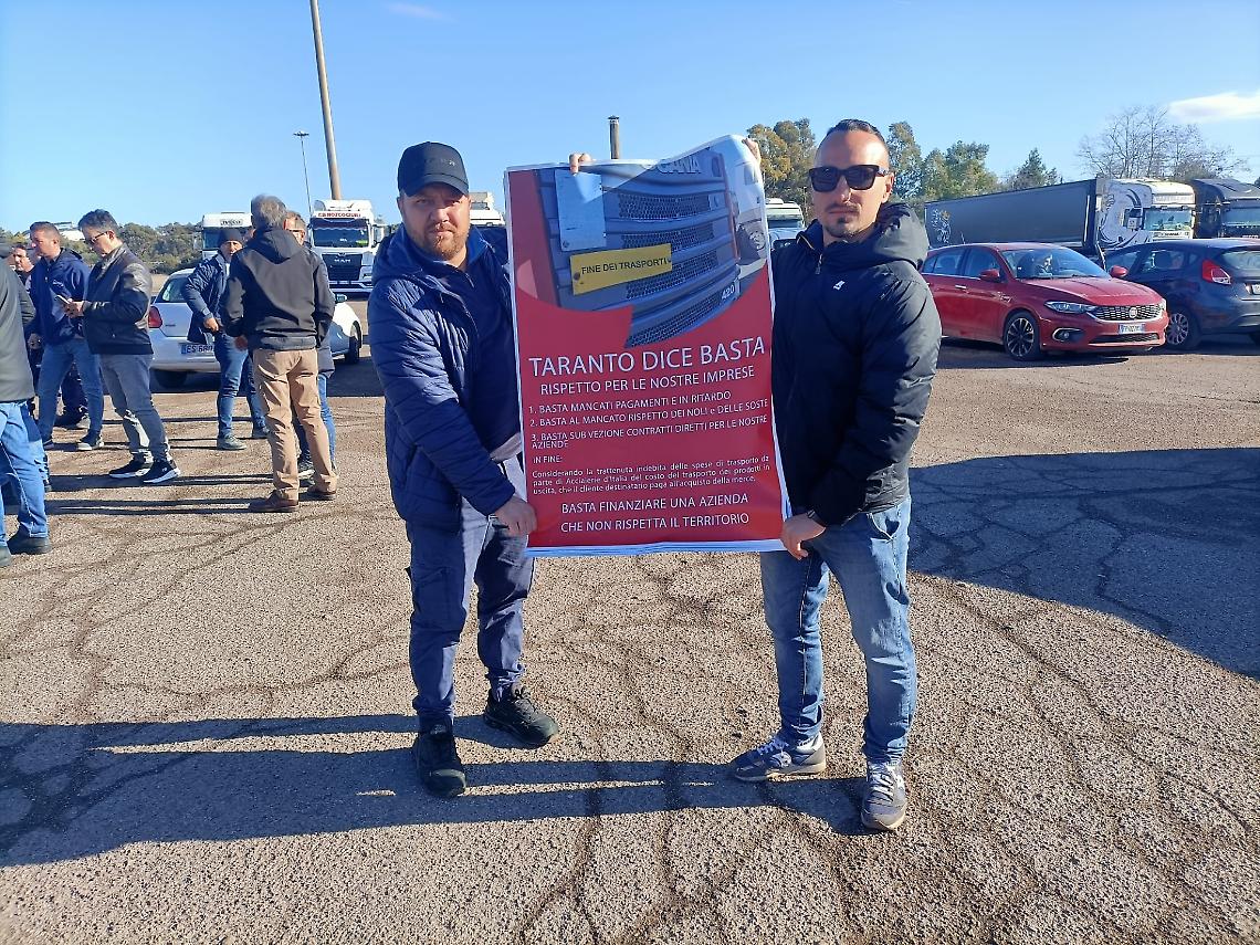 La protesta degli autotrasportatori