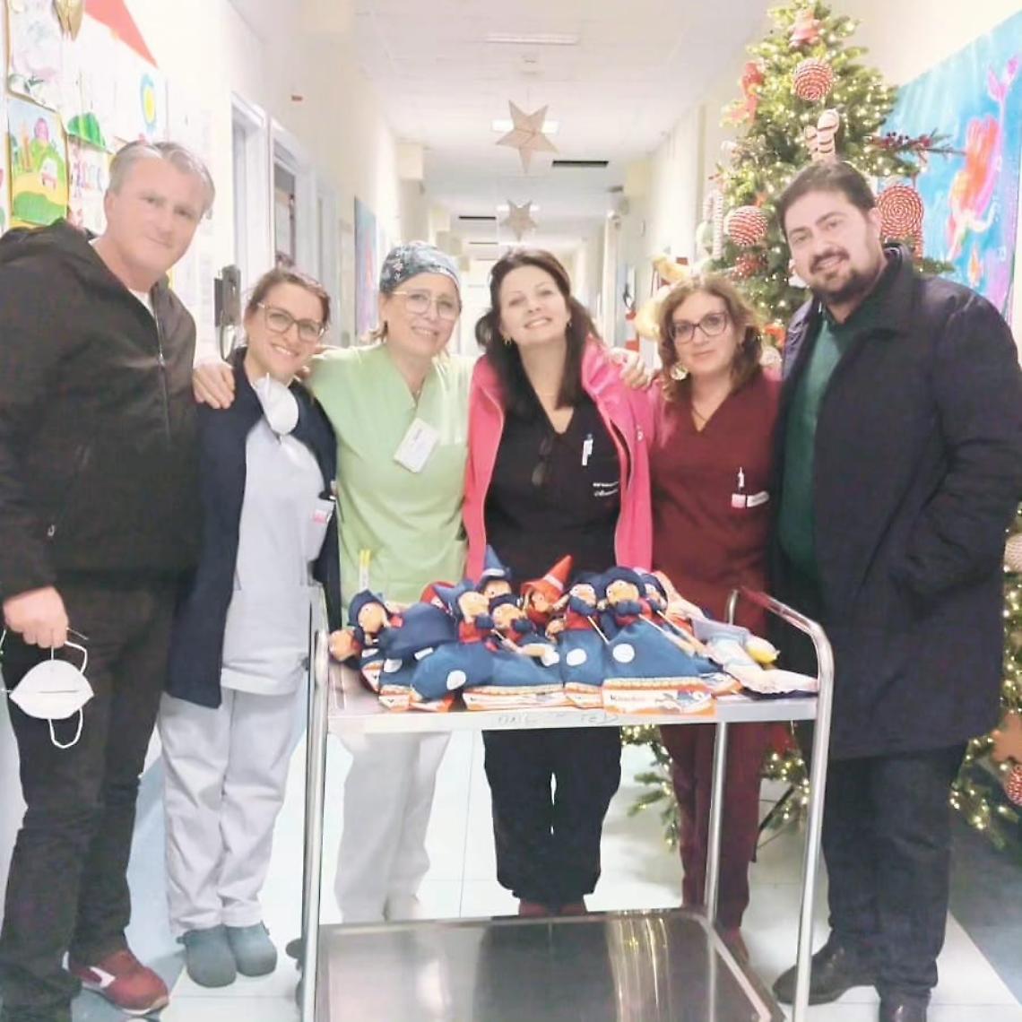 La Befana nel reparto di Oncoematologia pediatrica del SS. Annunziata di Taranto