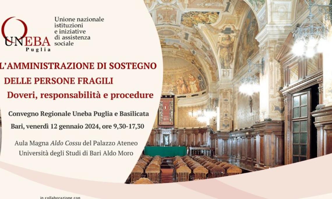 Al via il Convegno Regionale dell'Uneba Puglia e Basilicata