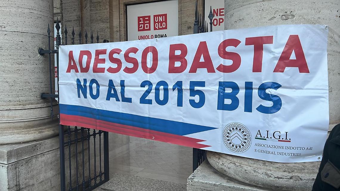 La protesta di Aigi a Roma
