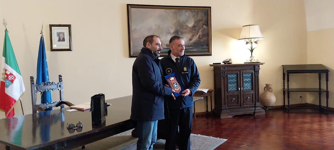 L'ammiraglio Credendino ha incontrato il sindaco Melucci