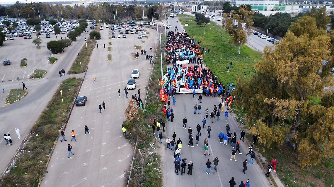 Corteo Indotto ex Ilva