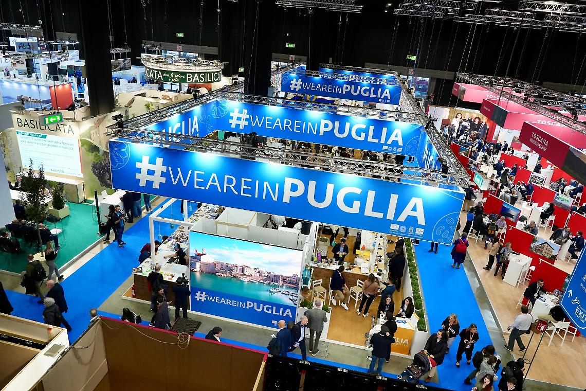 Lo stand della Puglia alla Bit di Milano 2024