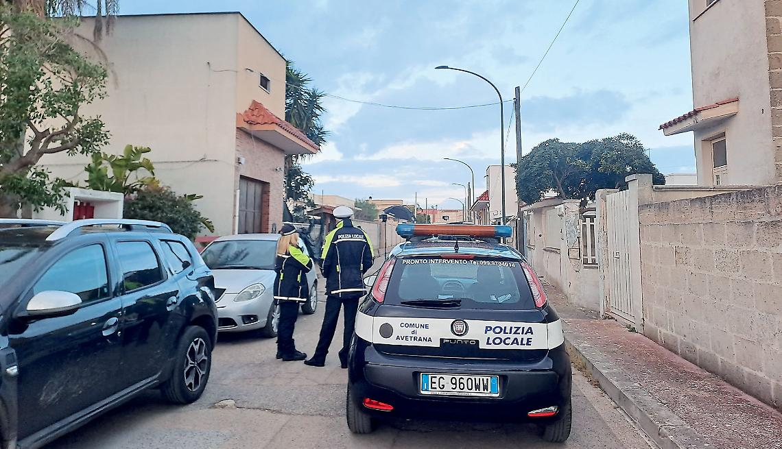 La via dell'abitazione Misseri ad Avetrana