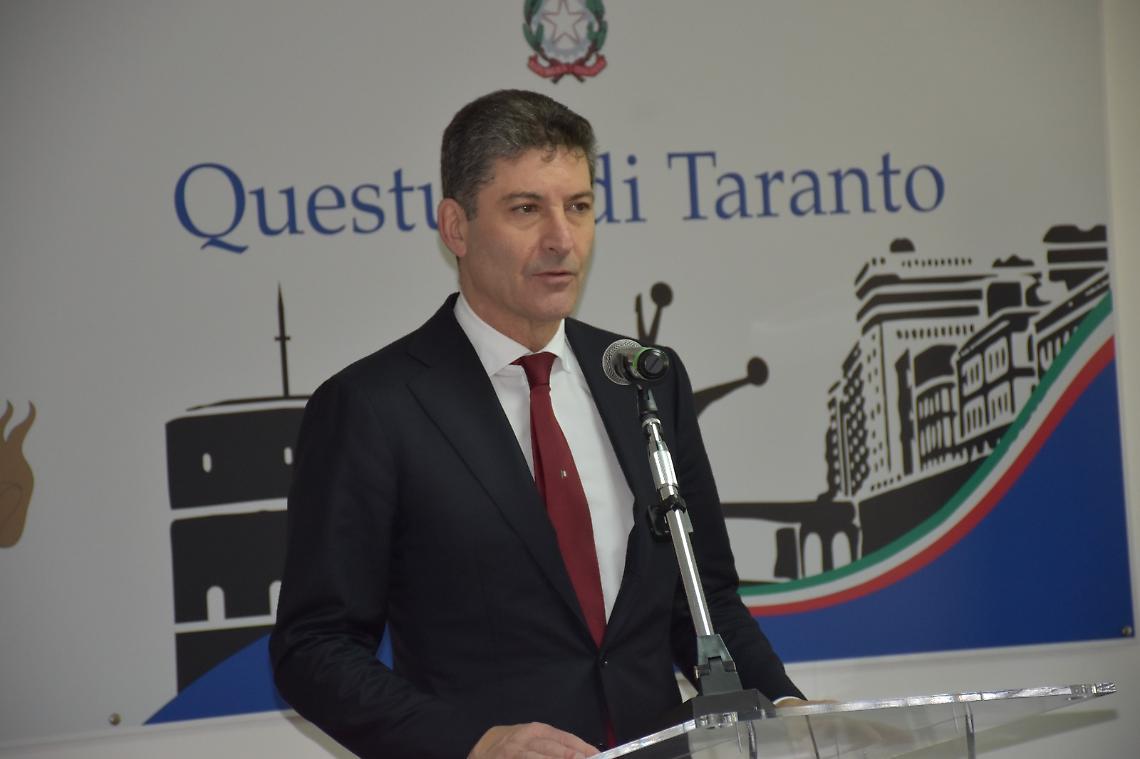 Il Capo della Polizia, Vittorio Pisani, a Taranto