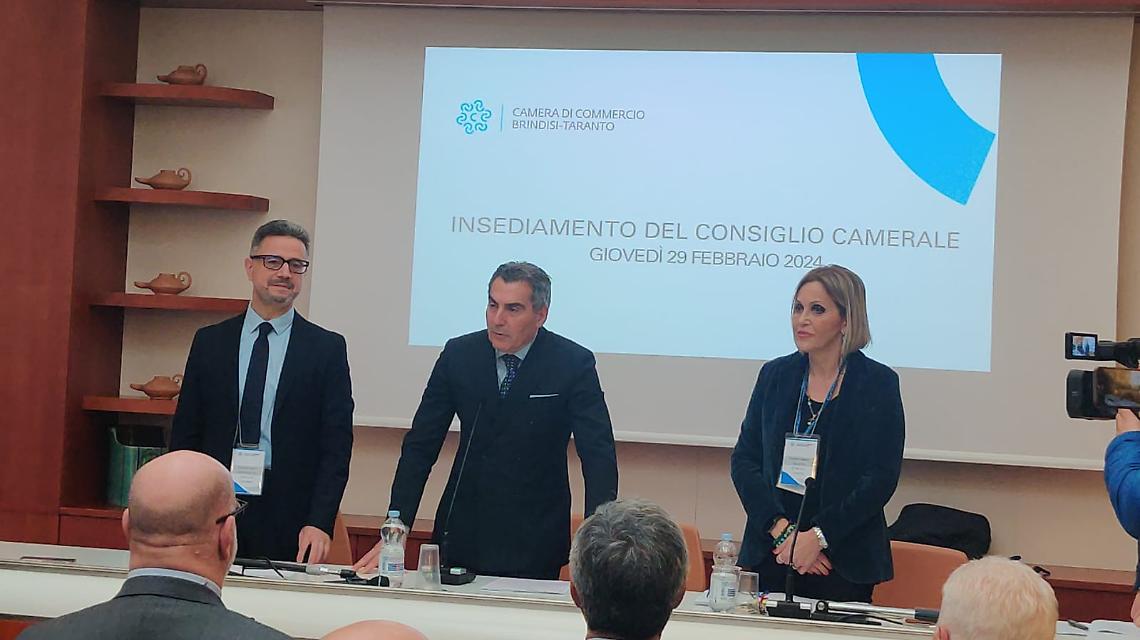 L'insediamento del Consiglio della Camera di Commercio